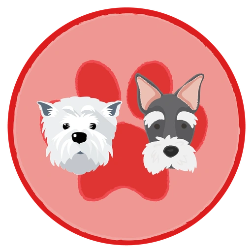 Kisses and Paws official circular icon